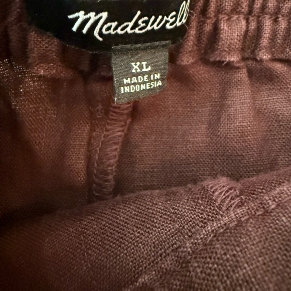Madewell Pull On Linen wide leg Pants Size XL - Picture 3 of 5
